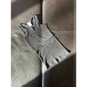 Xhilaration Black Ribbed Tank Top